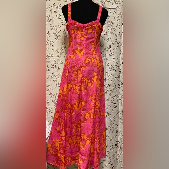 New York & Company - Tropical-Print Sleeveless Midi Dress (NWT) - Picture 2 of 10